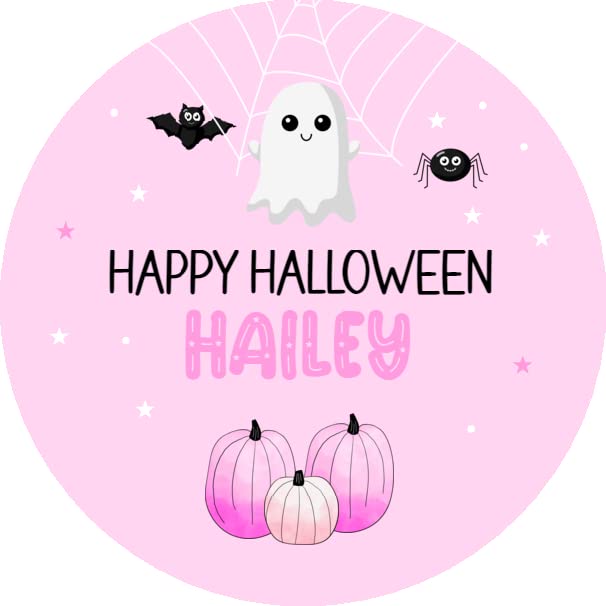 Personalised Halloween Stickers Labels for Sweet Cones Trick or Treat Bags