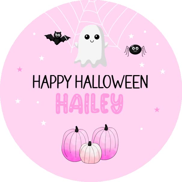 Personalised Halloween Stickers Labels for Sweet Cones Trick or Treat Bags