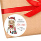 Personalised Christmas Stickers Girls Labels for Gift Wrapping Presents