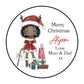 Personalised Christmas Stickers Girls Labels for Gift Wrapping Presents