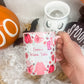 Personalised Autumn Vibes Ceramic Mug Pink