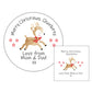 Merry Christmas gift tag stickers personalised for wrapping paper