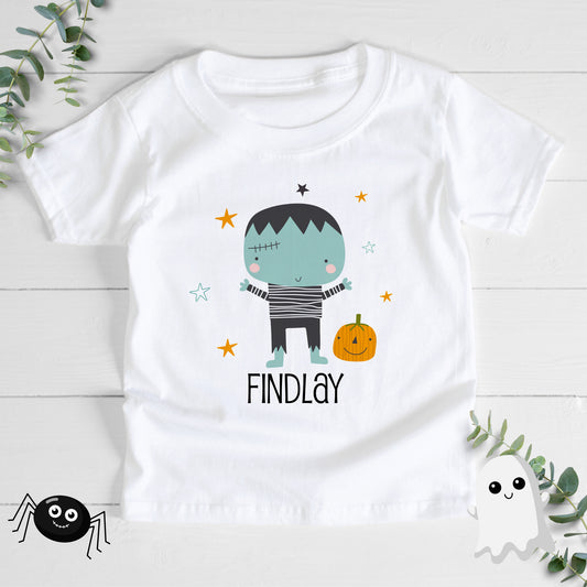 Personalised Custom Halloween T Shirt, Halloween Gift, Halloween Outfit, Frankenstein