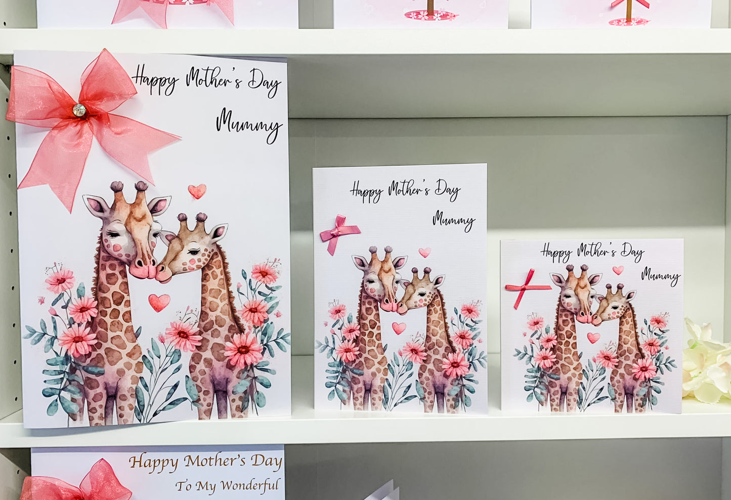 Personalised Mother's Day Card Giraffe