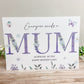 Personalised Mother's Day Card Lilac Floral Mum Mam Mom