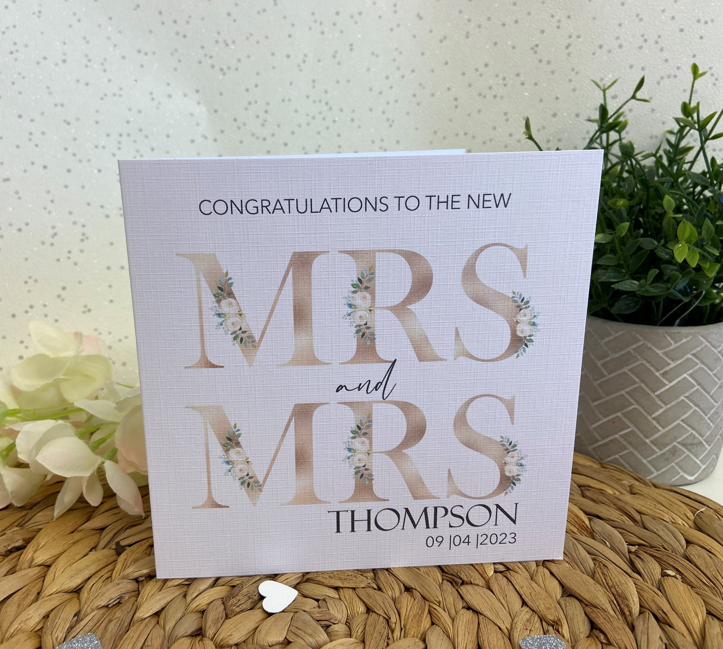 Personalised Congratulations Wedding Day Card Mr & Mrs | Mr & Mr | Mrs & Mrs