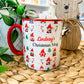 Personalised Christmas Gonk Mug, Stocking Filler, Christmas Eve Box, Hot Chocolate Mug