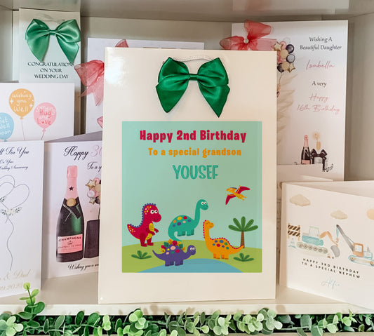 a birthday card for a special grandson