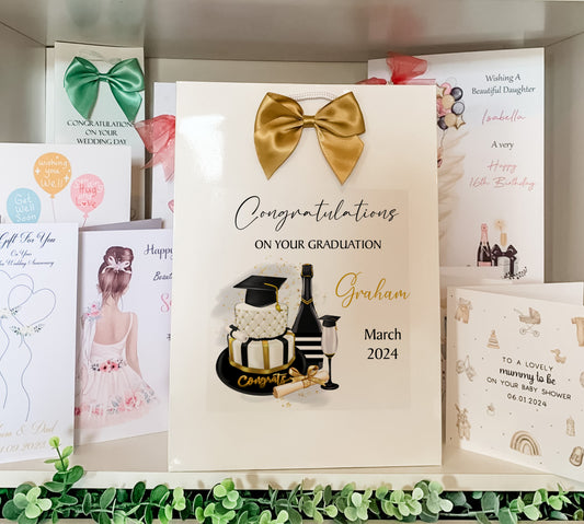congratulations cards and congratulations cards on a shelf