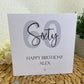 Personalised Birthday Card Grey Age Star