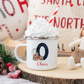 Personalised Christmas Mug, Stocking Filler, Christmas Eve Box, Hot Chocolate Mug, Sleigh Bear Initial