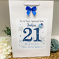 Personalised Birthday Gift Bag Blue Grey Stars