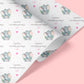 Personalised New Baby Boy Gift Wrapping Paper Blue Elephant
