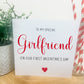 Personalised Valentines Day Card Girlfriend Wife Fiancee