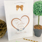 Personalised Anniversary Gift Bag Golden Wedding Floral Heart