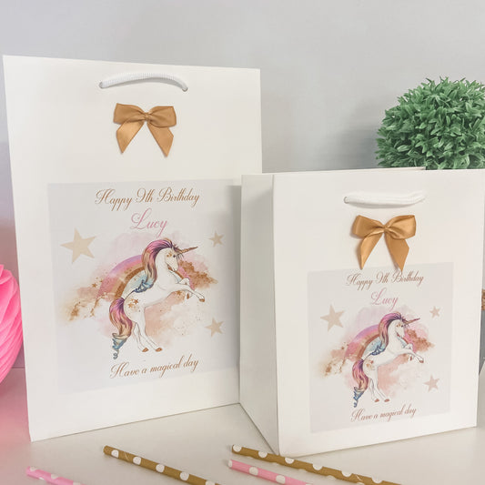 Personalised Gift Bag For Birthday Unicorn