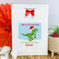 Personalised Christmas Gift Bag Dinosaur