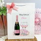 Personalised Retirement Gift Bag Pink Champagne