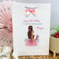 Personalised Birthday Gift Bag Girl Pink Dress