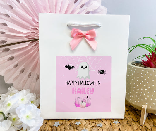 Personalised Ghost Halloween Gift Bag