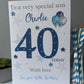 Personalised Male Boys Birthday Card Male Card son grandson dad brother uncle cousin