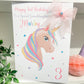 Personalised Unicorn Birthday Card