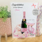 Personalised Retirement Gift Bag Pink Champagne
