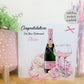 Personalised Retirement Gift Bag Pink Champagne