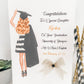 Personalised Female Congratulations on your Graduation Card