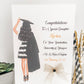 Personalised Female Congratulations on your Graduation Card