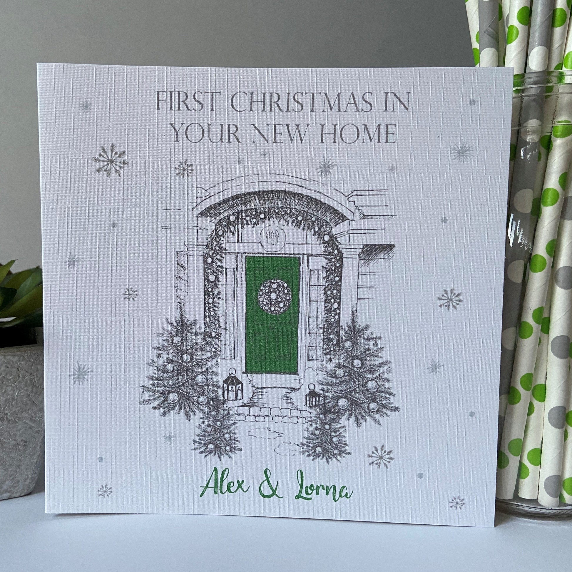 Personalised First Christmas In New Home Card