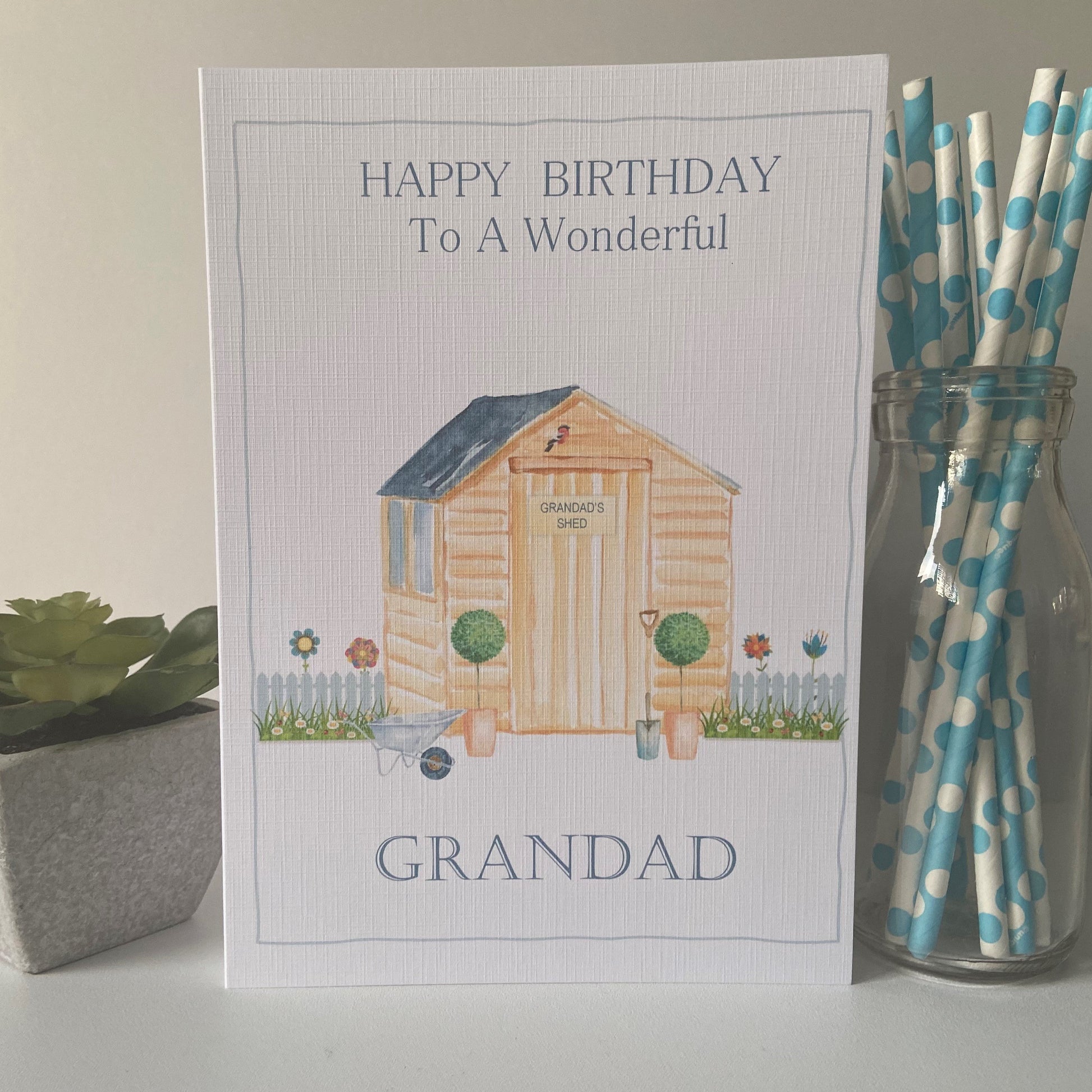 Personalised Birthday Card Gardening Grandad Dad Papa Uncle Son 60th 70th 80th 75th