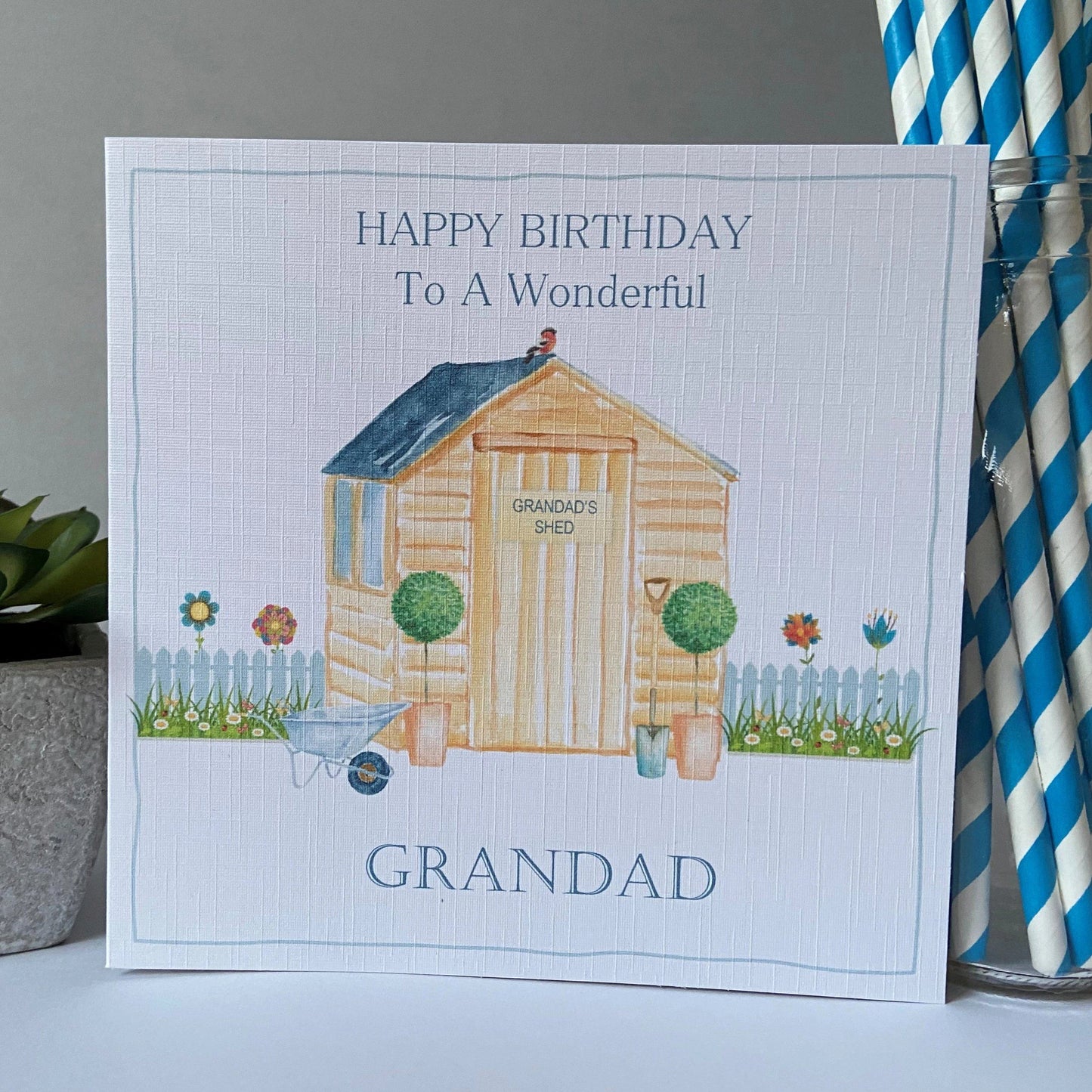 Personalised Birthday Card Gardening