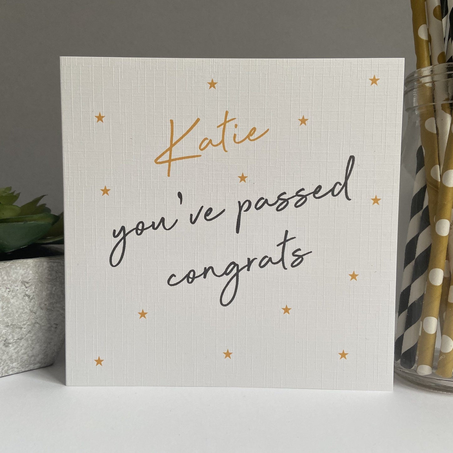 Personalised Congratulations on Your Exams Card