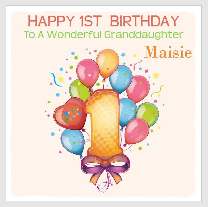 Personalised Birthday Card Age Balloons
