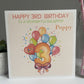 Personalised Birthday Card Age Balloons