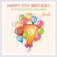 Personalised Birthday Card Age Balloons