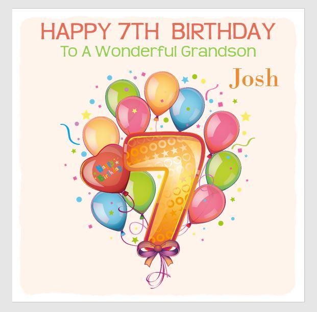 Personalised Birthday Card Age Balloons