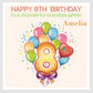 Personalised Birthday Card Age Balloons