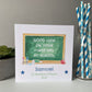 Personalised Boys & Girls Good Luck First Day At School Card Chalkboard Design