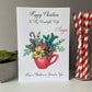 Personalised Handmade Christmas Card Festive Cup