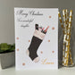 Personalised Handmade Christmas Card Stocking