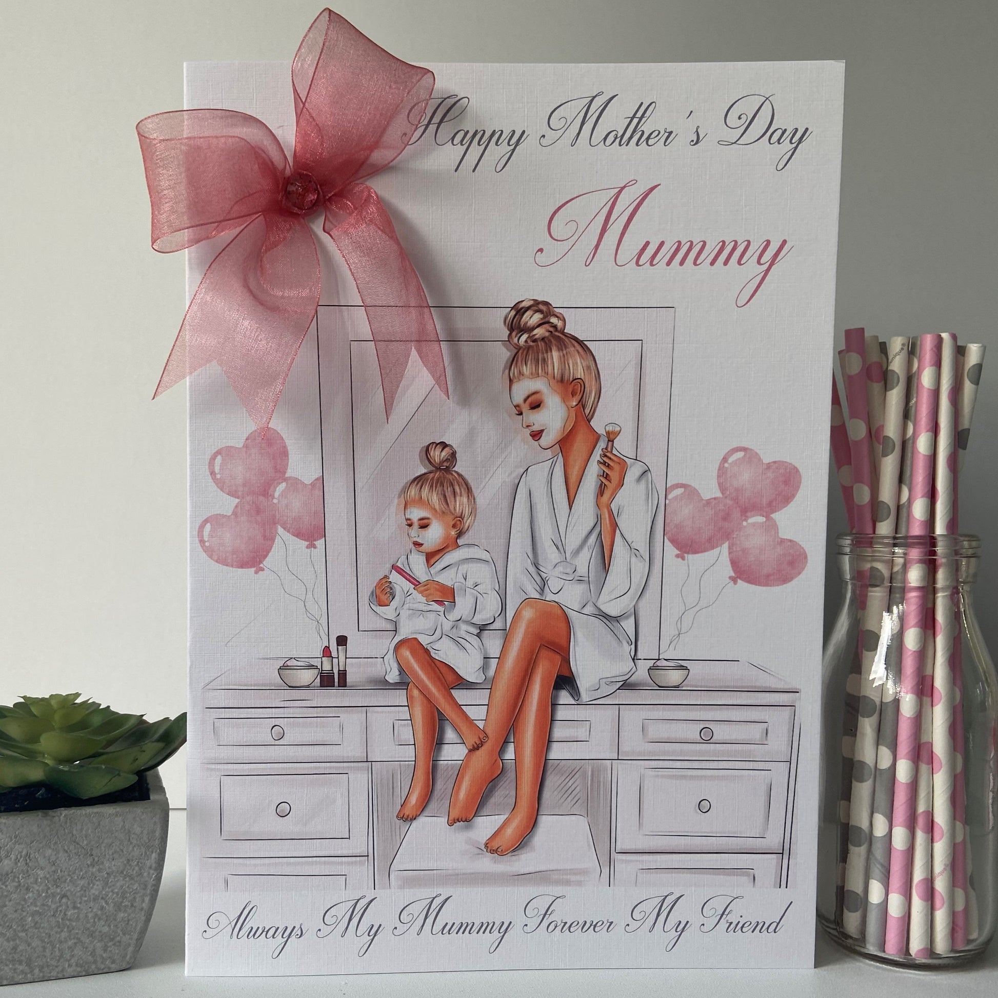 Personalised Handmade Mother's Day Card
