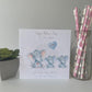Personalised Handmade Mother's Day Card Watercolour Elephant Mummy