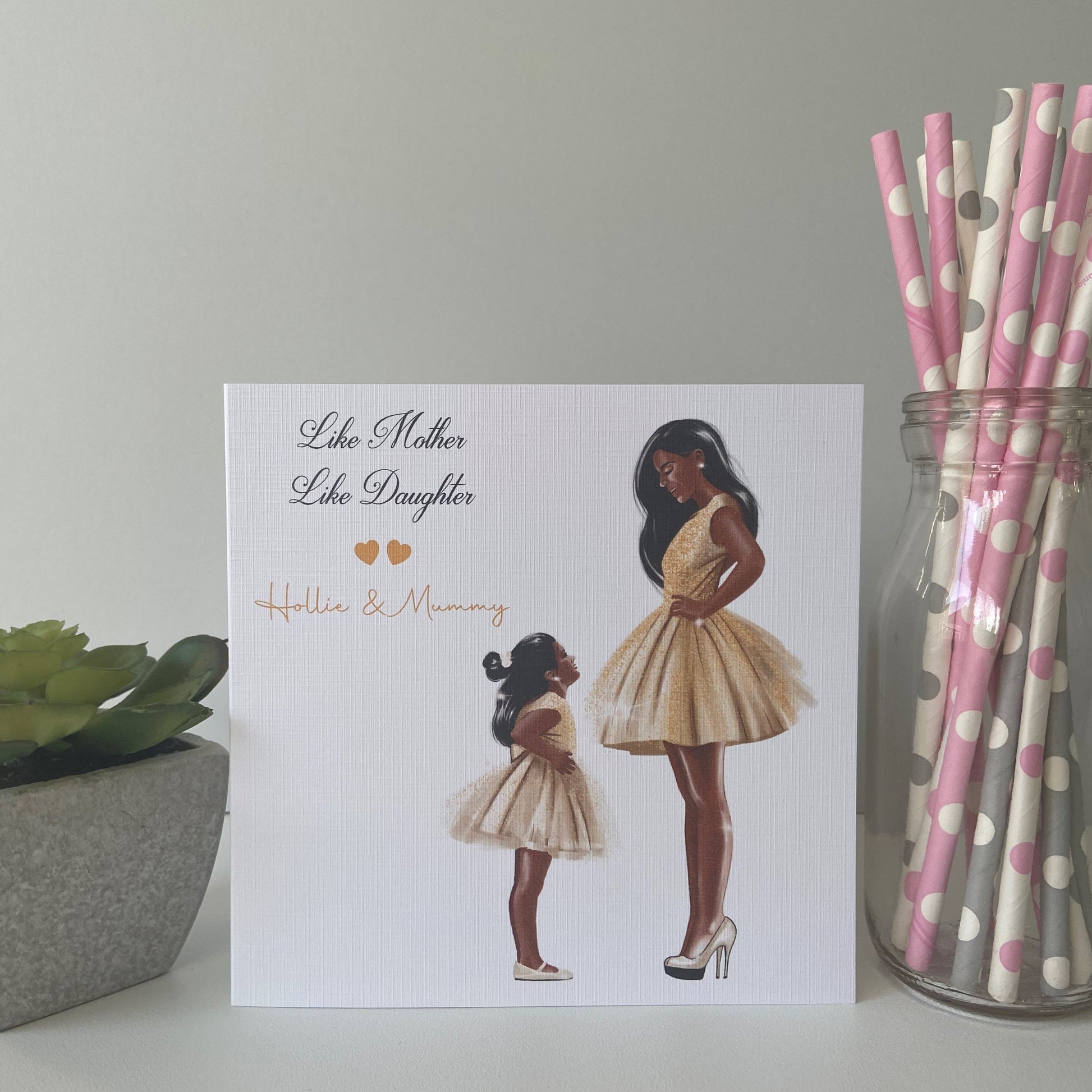 Personalised Handmade Mother's Day Card