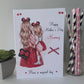 Personalised Handmade Mother's Day Card Minnie Mouse