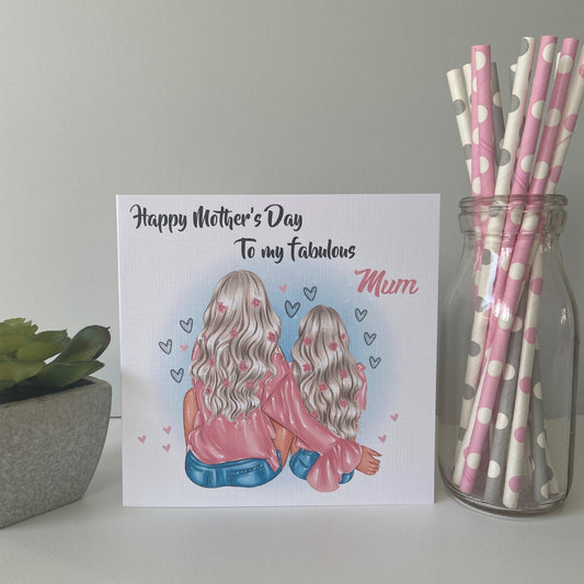 Personalised Handmade Mother's Day Card