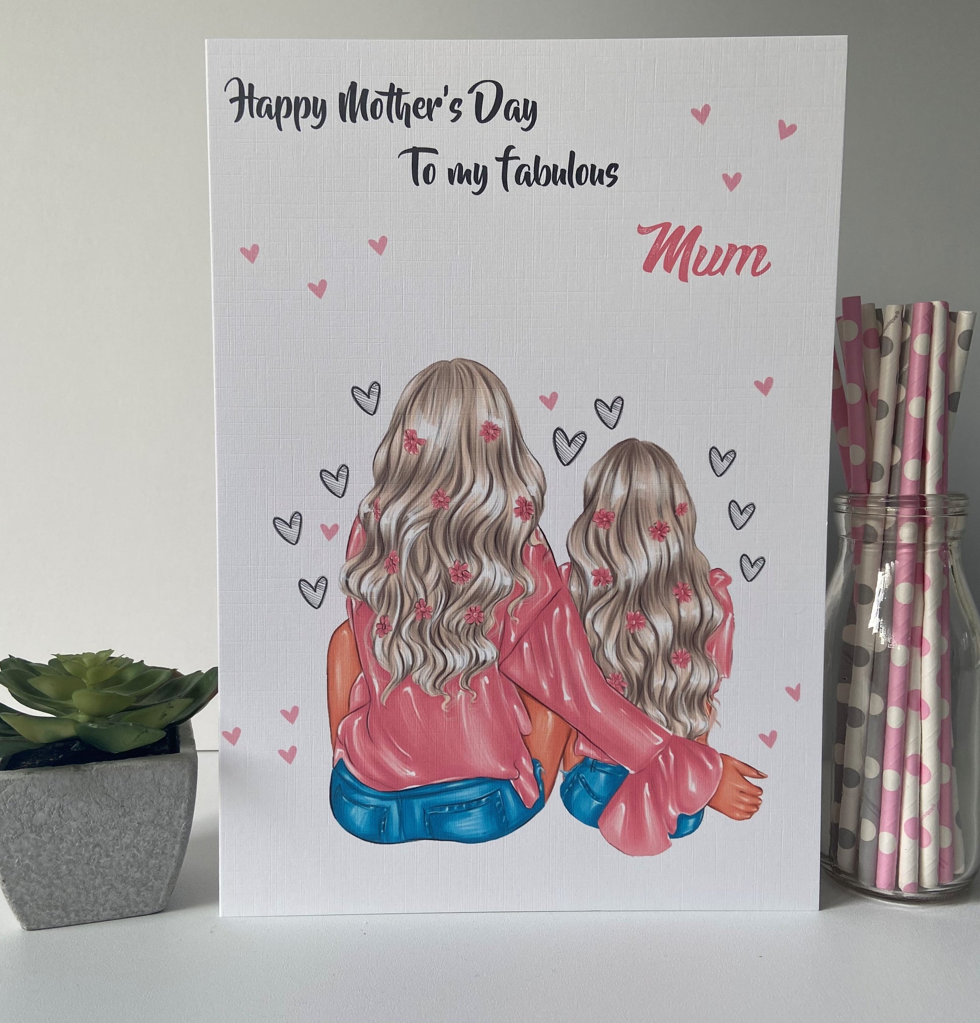 Personalised Handmade Mother's Day Card