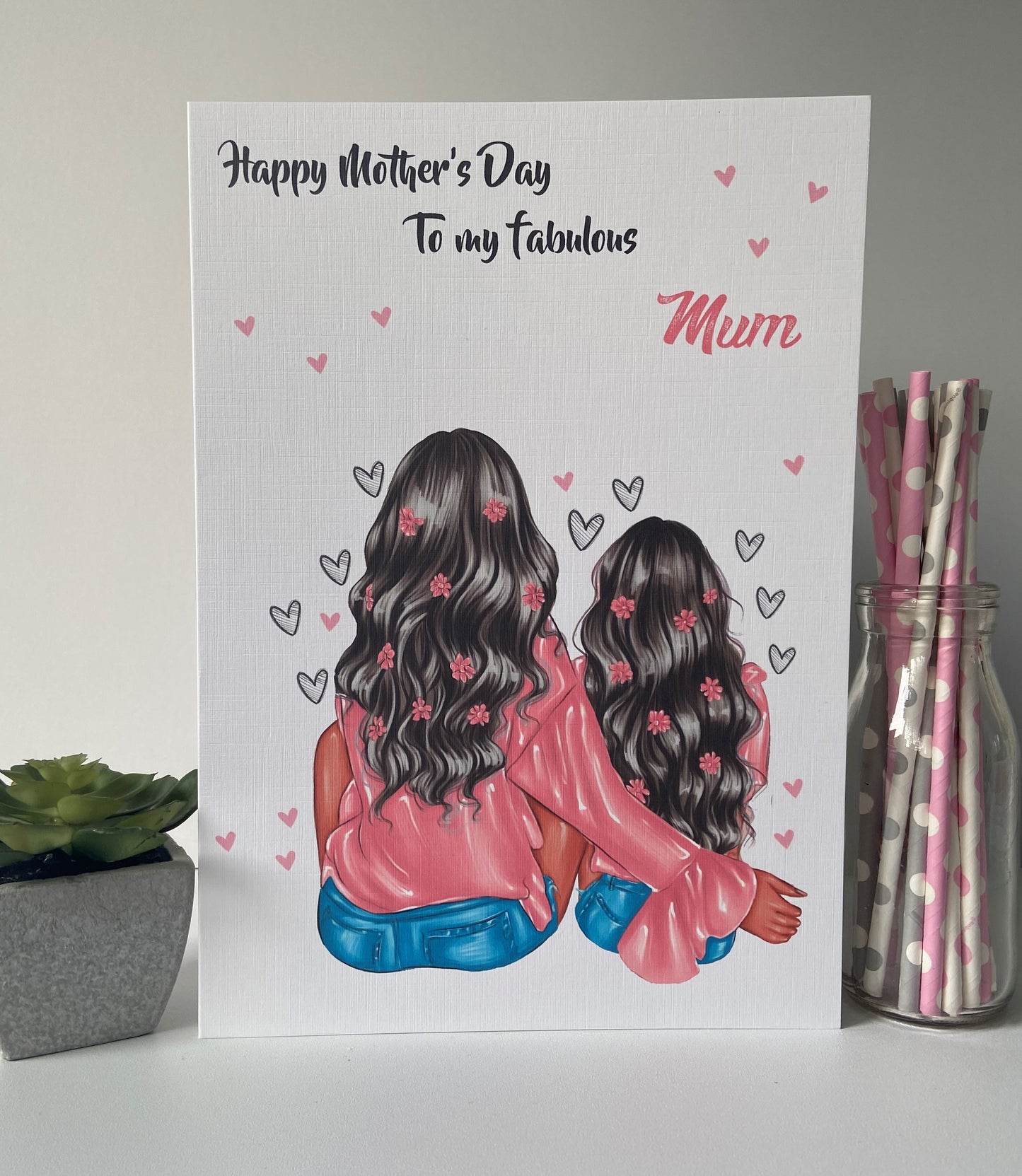 Personalised Handmade Mother's Day Card