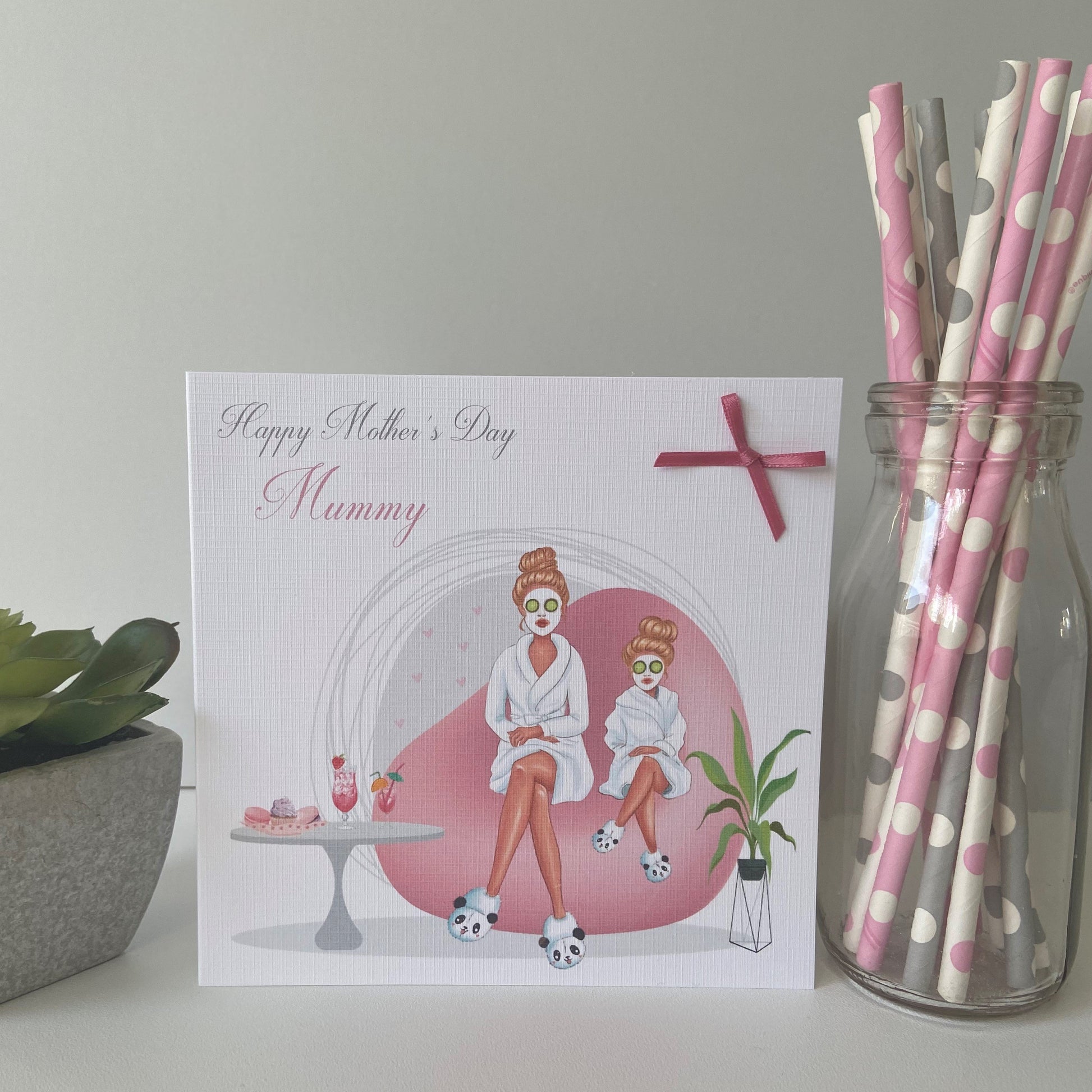 Personalised Handmade Mother's Day Card Pamper Day